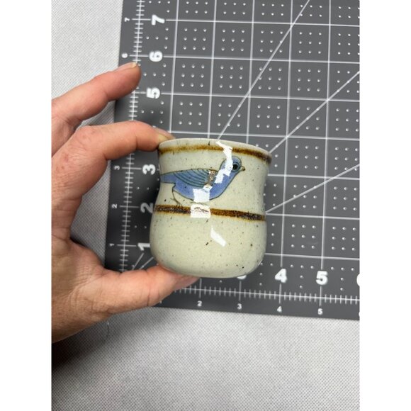 Vintage El Palomar Tonala Mexico Hand Painted Ceramic Pitcher & Cups Set - Picture 2 of 8